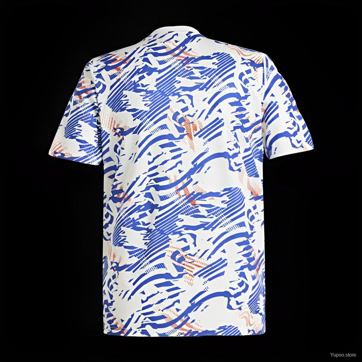 Maillot 24/25 Olympique Lyon Abstract Bleu Orange