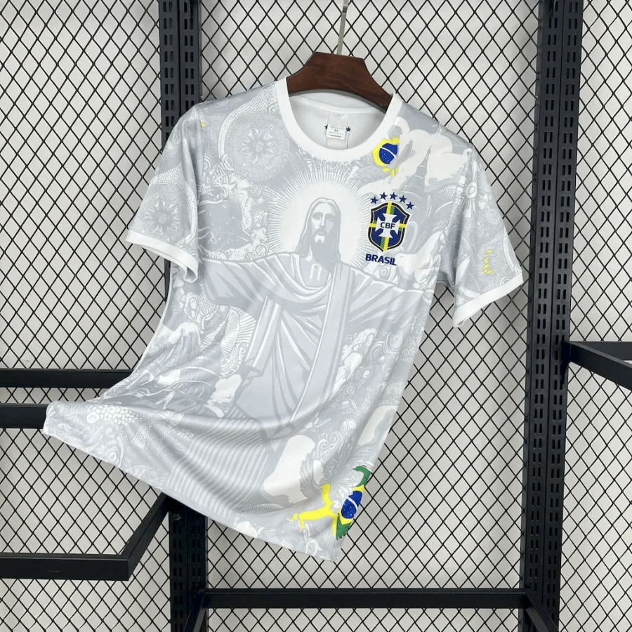 Maillot Brésil Concept Christ 2024/2025 Blanc