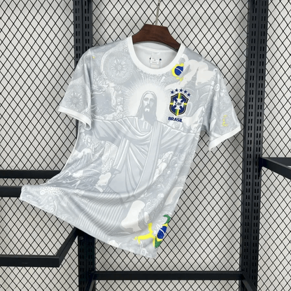 Maillot Brésil Concept Christ 2024/2025 Blanc